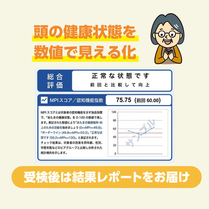 あたまの健康チェック®（1回）：送料無料